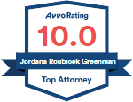 Avvo Rating | 10.0 | Jordana Roubicek Greenman | Top Attorney